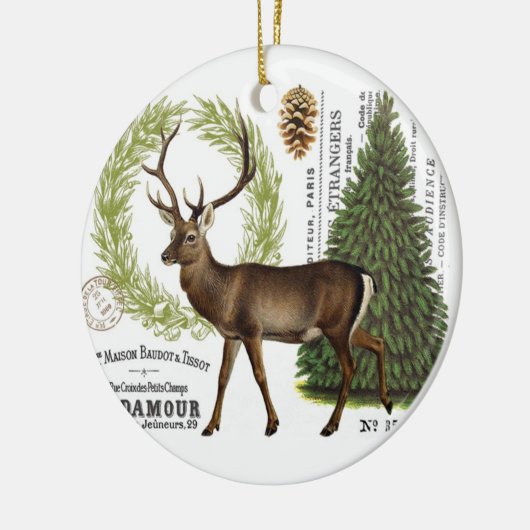 moderne  winterherten keramisch ornament (Links)