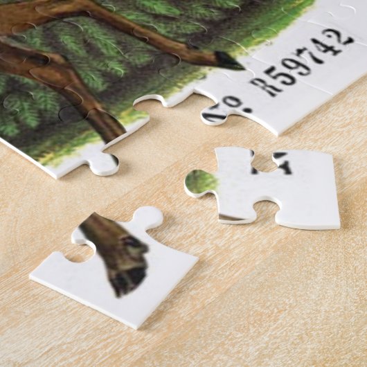 moderne  winterherten legpuzzel (Zijkant)