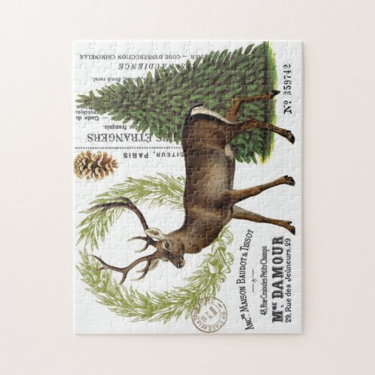 moderne winterherten legpuzzel (Verticaal)