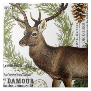 moderne  winterherten tegeltje