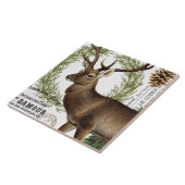 moderne  winterherten tegeltje (Zijkant)