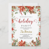 Moderne winterhouten takken Kerstmis Kaart (Voorkant)