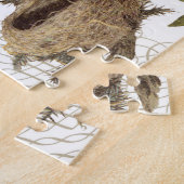 moderne  winterkardinaal legpuzzel (Zijkant)