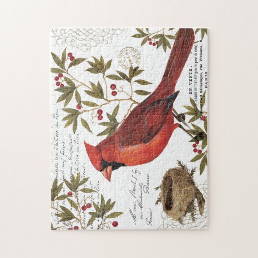 moderne  winterkardinaal legpuzzel (Verticaal)