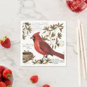 moderne  winterkardinaal servet (Insitu)