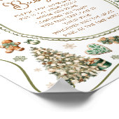 Moderne winterkou buiten zeg geen Baby-spel Poster (Hoek)