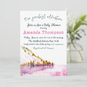 Moderne winterlandschap ons grootste avontuur kaart (Staand voorkant)