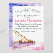 Moderne winterlandschap ons grootste avontuur kaart (Voorkant / Achterkant)