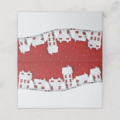 Moderne winterscène | Vakantie Plaatskaartje (Buitenkant ongevouwen)