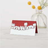 Moderne winterscène | Vakantie Plaatskaartje (Achterkant)