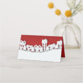 Moderne winterscène | Vakantie Plaatskaartje (Voorkant)