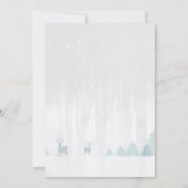 Moderne winterse Baby shower - Kleine Twin Boys Kaart (Achterkant)