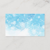 Moderne wintersneeuw | Vakantie Plaatskaartje (Achterkant)
