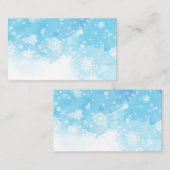 Moderne wintersneeuw | Vakantie Plaatskaartje (Voorkant / Achterkant)
