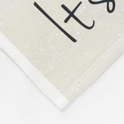 moderne wintersneeuwman fleece deken (Hoek)