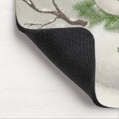 moderne  wintersneeuwman muismat (Hoek)