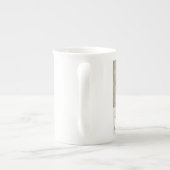 moderne wintersneeuwman porselein kop (Achterkant)