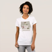 moderne  wintersneeuwman t-shirt (Voorkant volledig)