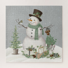 Moderne  wintersneeuwpuzzel legpuzzel