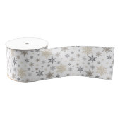 Moderne  wintersneeuwvlokken grosgrain lint (Spoel)