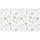 Moderne  wintersneeuwvlokken tafelkleed (Voorkant (Horizontaal))