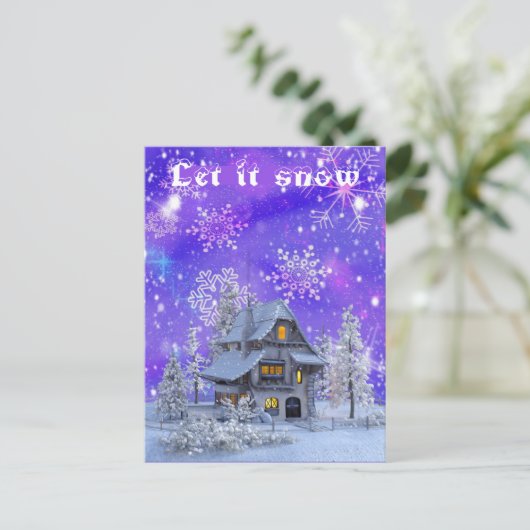 Moderne Winterspelen Briefkaart (Staand voorkant)