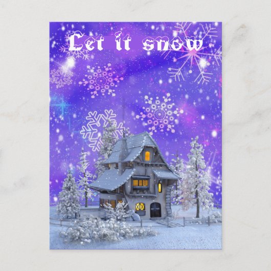 Moderne Winterspelen Briefkaart (Voorkant)