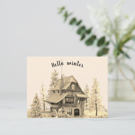 Moderne wintertuin 2 briefkaart (Staand voorkant)