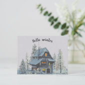 Moderne  wintertuin 3 briefkaart (Staand voorkant)