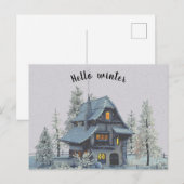 Moderne  wintertuin 3 briefkaart (Voorkant / Achterkant)