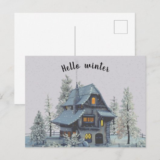 Moderne  wintertuin 3 briefkaart (Voorkant / Achterkant)