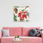 Moderne  wintertuinbloem canvas afdruk (Insitu (Woonkamer))