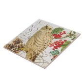 moderne  winteruil tegeltje (Zijkant)