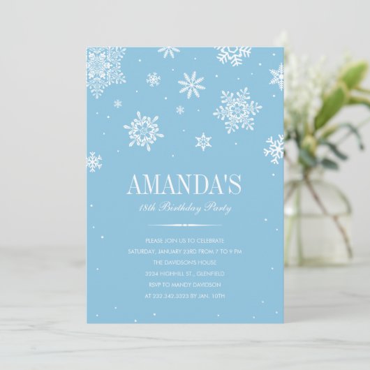 Moderne winteruitvindingen kaart (Staand voorkant)