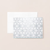 Moderne wintervakantie op internet folie kaarten (Voorkant met envelop)