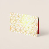 Moderne wintervakantie op internet folie kaarten (Voorkant)