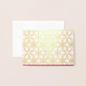 Moderne wintervakantie op internet folie kaarten (Voorkant met envelop)