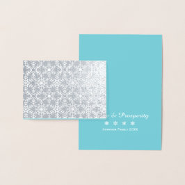 Moderne wintervakantie op internet folie kaarten