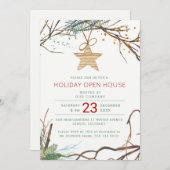 Moderne wintervakantiefeest kaart (Voorkant / Achterkant)