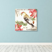 moderne wintervogel canvas afdruk (Insitu (Houten vloer))