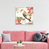 moderne wintervogel canvas afdruk (Insitu (Woonkamer))