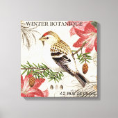 moderne  wintervogel canvas afdruk (Voorkant)