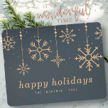 Moderne winterwintersvlokken kerst feestdagenkaart<br><div class="desc">Het ontwerp bestaat uit de moderne wintersnowflakes kerst Beschikbaar hier: http://www.zazzle.com/store/selectpartysupplies</div>