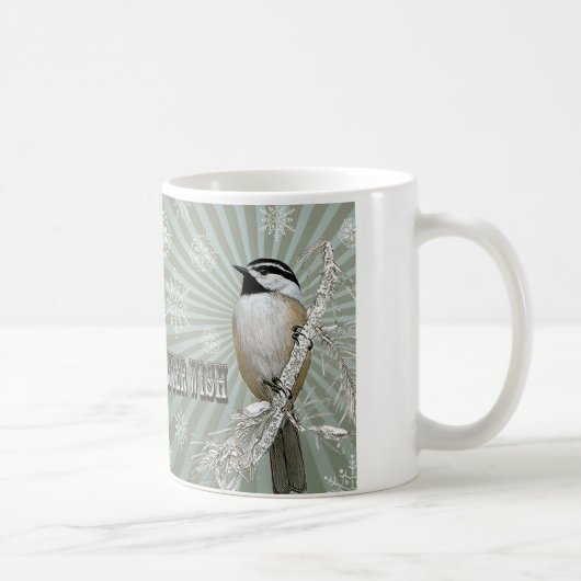 moderne winterwoudcichorei koffiemok (Rechts)