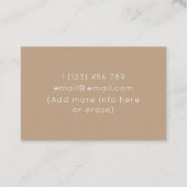 Moderne wiskundehandleiding Leerboeken Glazen vun Visitekaartje (Achterkant)