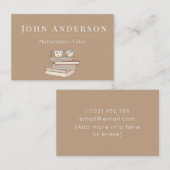 Moderne wiskundehandleiding Leerboeken Glazen vun Visitekaartje (Voorkant / Achterkant)