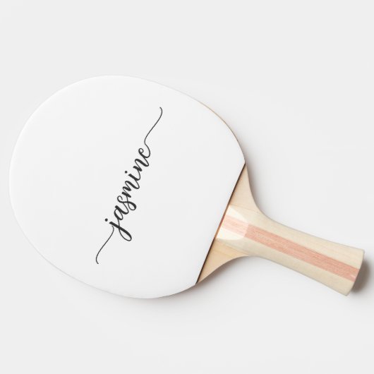 Moderne Wisse handmatige handmatige handtekening Tafeltennisbatje (Zijkant)