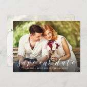 Moderne Wissels van de Foto van het Manuscript spa Aankondigingskaart (Voorkant / Achterkant)