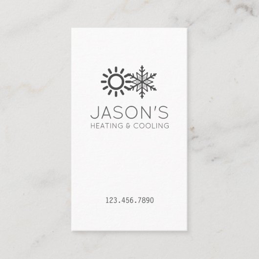 Moderne Wisselstroomverwarming en -koeling HVAC-Vi Visitekaartje (Voorkant)