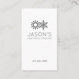 Moderne Wisselstroomverwarming en -koeling HVAC Visitekaartje
